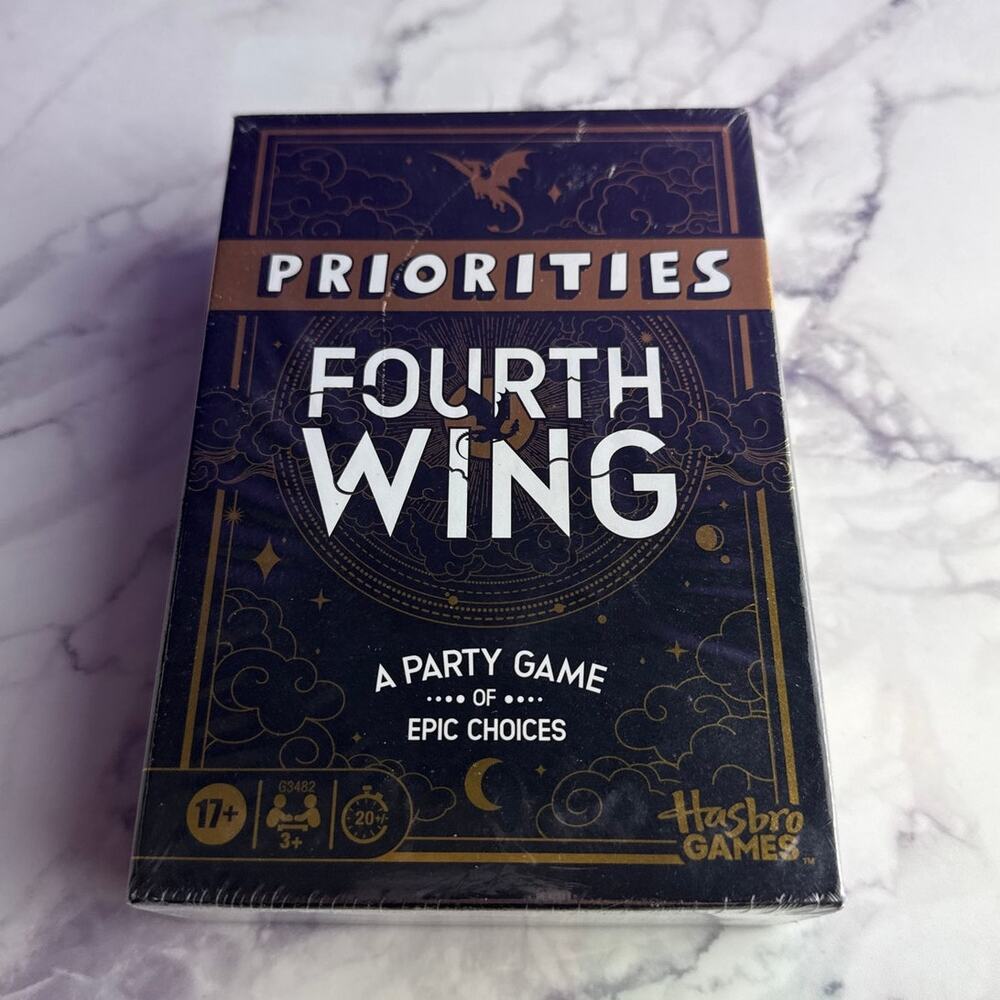 NEW Hasbro Priorities Fourth Wing Edition Adult Party Card Game Empyrean Series